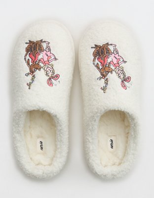 Aerie Sherpa Scuff Slippers