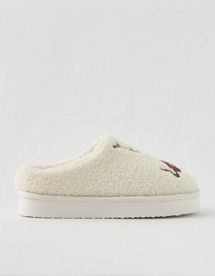 Aerie Sherpa Scuff Slippers