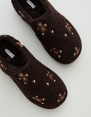 Aerie Embroidered Slippers
