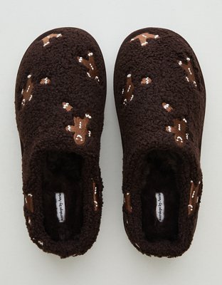 Aerie Embroidered Slippers