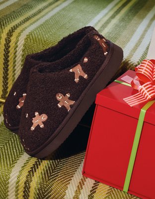 Aerie Embroidered Slippers