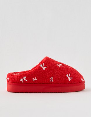 Aerie Sherpa Scuff Slippers