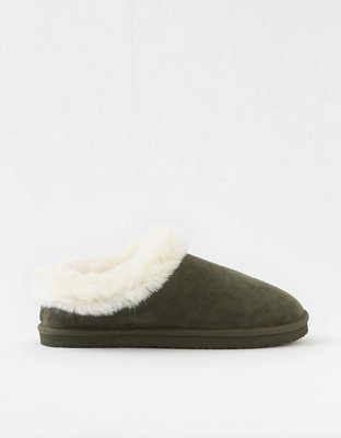 Aerie Fur Scruff Slippers