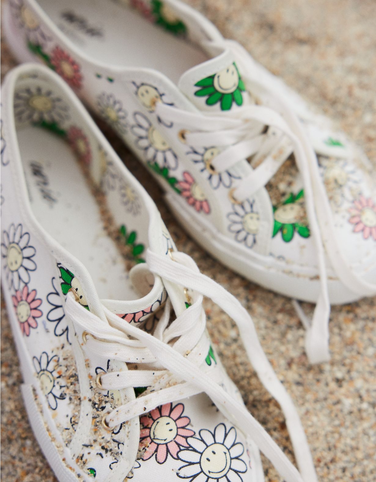 Aerie Smiley® Lace Up Sneakers