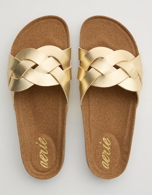 Aerie Braided Strap Cork Sandal