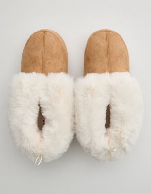 Aerie Foldover Cuff Slipper Booties