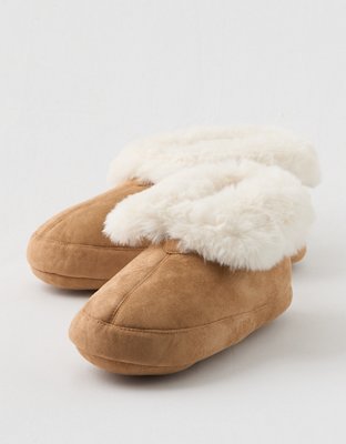 Aerie Foldover Cuff Slipper Booties