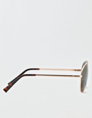 AEO Gold Aviator Sunglasses