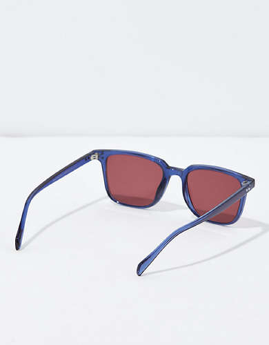 AEO Clear Frame Square Sunglasses