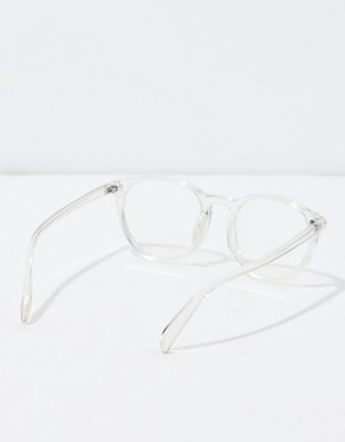 AEO Clear Frame Round Sunglasses