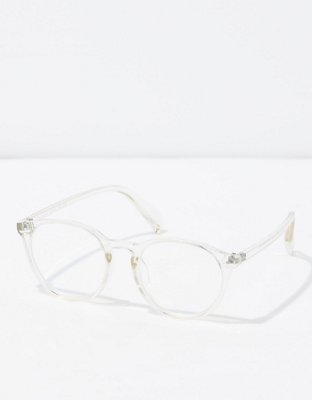 AEO Clear Frame Round Sunglasses