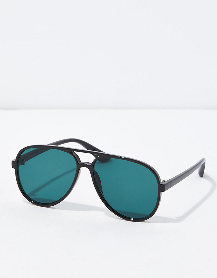 AEO Plastic Frame Aviator Sunglasses