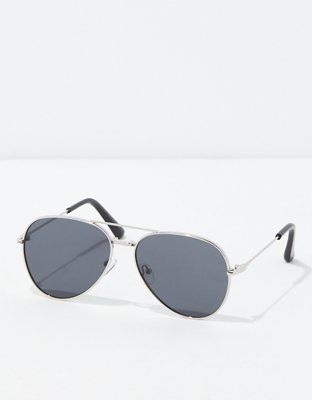 AEO Classic Black Aviator Sunglasses