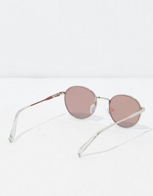 Мужские солнцезащитные очки American Eagle AE Silver Round Sunglasses — фото 2