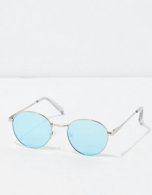 AE Silver Round Sunglasses