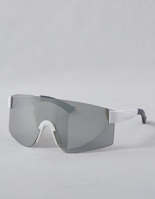 AEO White Shield Sunglasses