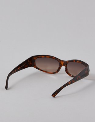 Мужские солнцезащитные очки American Eagle AE Skinny Tortoise, цвет: Коричневый — фото 2