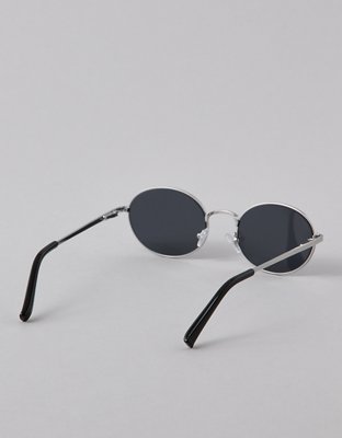 Мужские солнцезащитные очки American Eagle AE Oval, цвет: Серебряный — фото 2