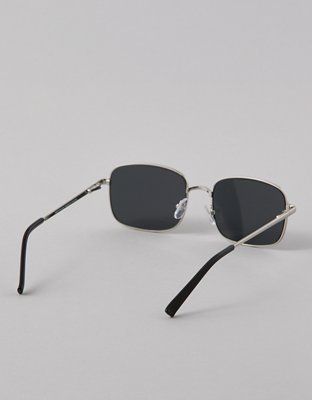 Мужские солнцезащитные очки American Eagle AE Metal Square Frame, цвет: Серебряный — фото 2