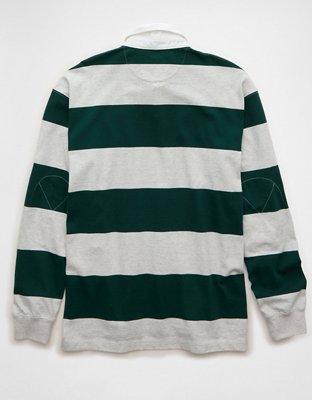 AE Long Sleeve Boxy Rugby Polo Shirt