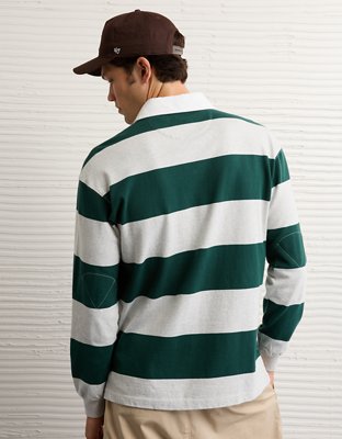 AE Long Sleeve Boxy Rugby Polo Shirt