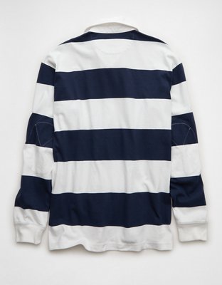 AE Long Sleeve Boxy Rugby Polo Shirt