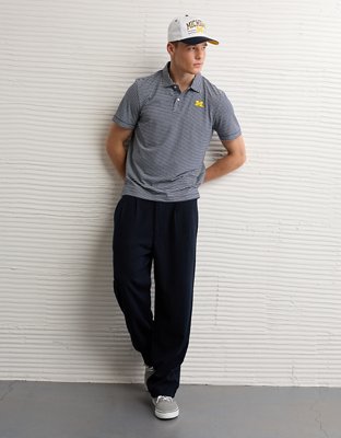AE 24/7 University of Michigan Graphic Club Polo Shirt