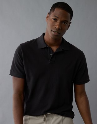 AE Lived-In Stretch Pique Polo Shirt