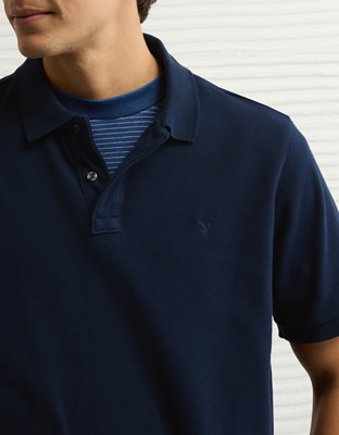 AE Lived-In Stretch Pique Polo Shirt
