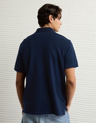 AE Lived-In Stretch Pique Polo Shirt