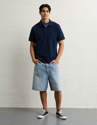 AE Lived-In Stretch Pique Polo Shirt