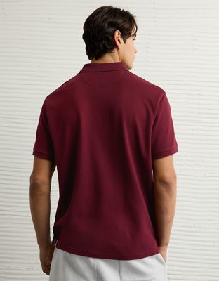 AE Lived-In Stretch Pique Polo Shirt