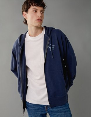 Sudadera con gráfico y cierre completo AE