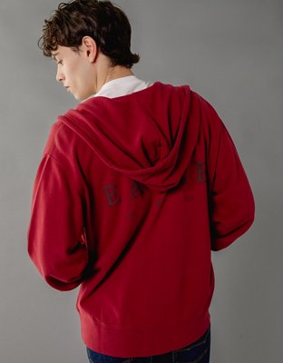 Sudadera con gráfico y cierre completo AE