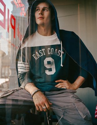 AE Laidback Luxe Full-Zip Hoodie