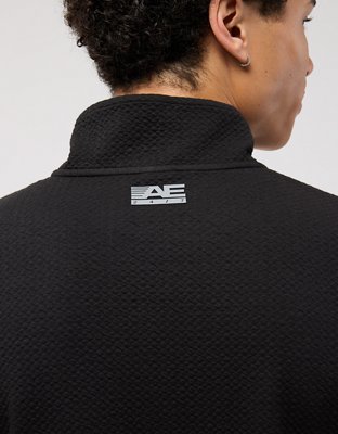 Мужские худи American Eagle AE 24/7 Textured Fleece Quarter-Zip Sweatshirt — фото 7