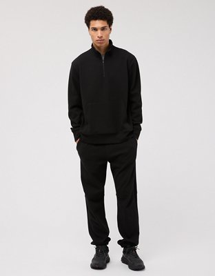 Мужские худи American Eagle AE 24/7 Textured Fleece Quarter-Zip Sweatshirt — фото 6