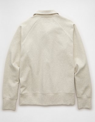 AE 24/7 Long-Sleeve Rugby Polo Sweatshirt