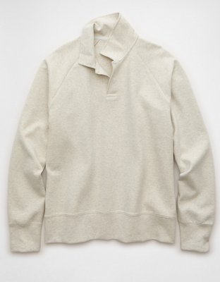 AE 24/7 Long-Sleeve Rugby Polo Sweatshirt