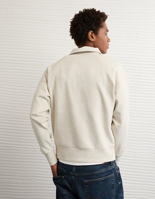 AE 24/7 Long-Sleeve Rugby Polo Sweatshirt