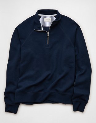 Мужская толстовка American Eagle AE 24/7 Quilted Quarter-Zip, цвет: Синий — фото 3
