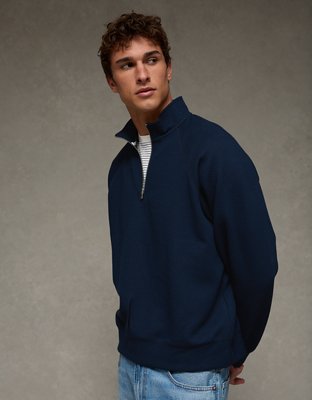 AE 24/7 Quilted Quarter-Zip Sweatshirt