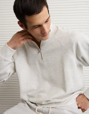 AE 24/7 Quilted Quarter-Zip Sweatshirt