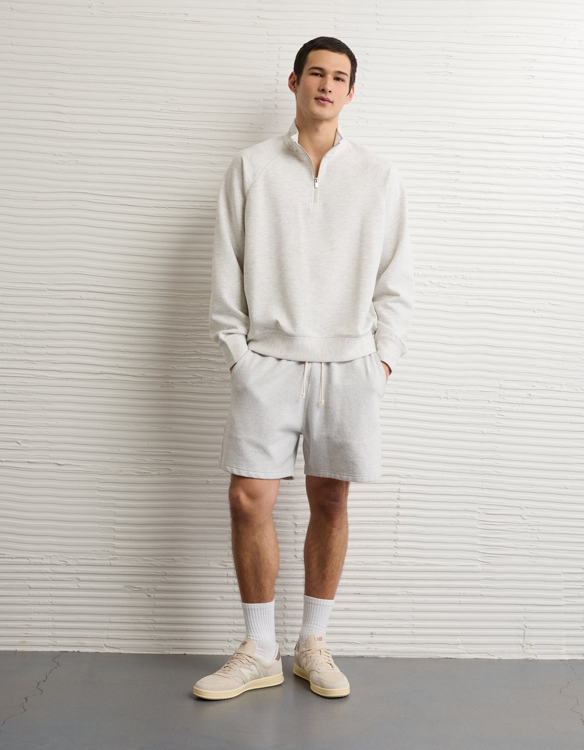 AE 24/7 Quilted Quarter-Zip Sweatshirt - image 5