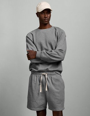 AE77 Garment-Washed Raglan Sweatshirt