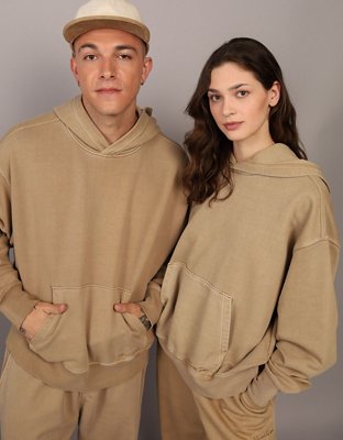AE x Manuel Turizo Oversized Cotton Hoodie | American Eagle
