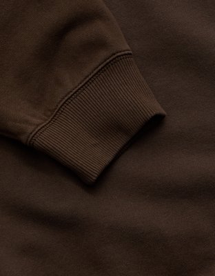 Мужская толстовка American Eagle AE77 Raglan Terry Fleece, цвет: Тёмный коричневый — фото 7