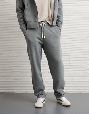 AE Laidback Luxe Heavyweight Open-Hem Sweatpant