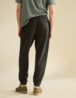 Pantalon en molleton à ourlet ouvert lourd Luxe décontracté AE