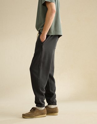 Pantalon en molleton à ourlet ouvert lourd Luxe décontracté AE